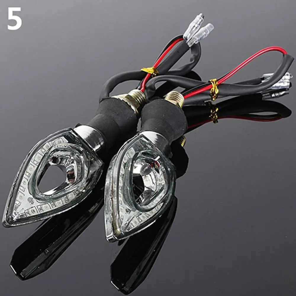 

85% Hot Sales!!! 2 Pcs Universal Motorcycle 12LED Blinker Turn Signal Indicator Lights Lamps