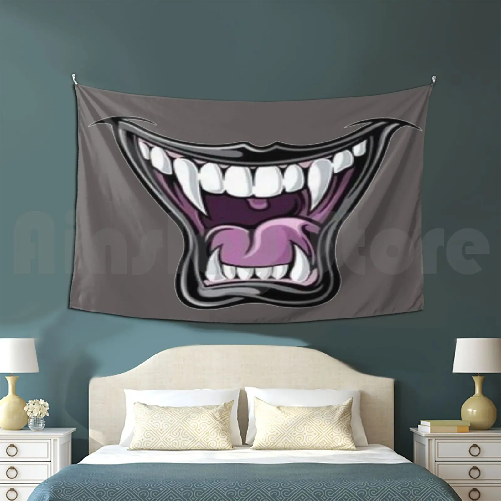 

Wolf Tooth Tapestry Living Room Bedroom 3305 Tooth Dracula