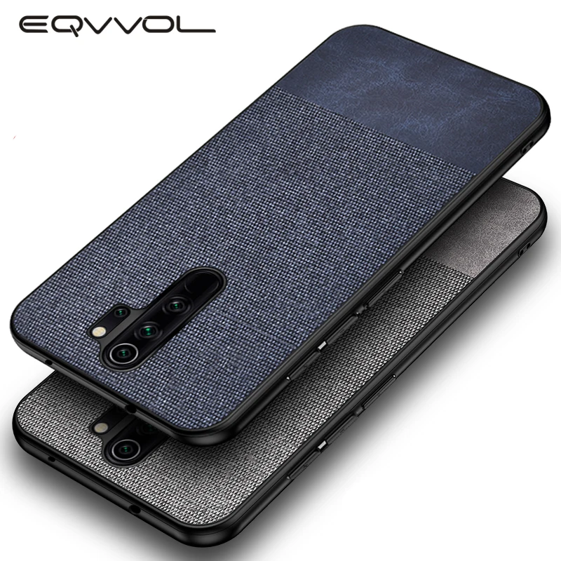 Тканевый комбинированный чехол Eqvvol с рисунком для Xiaomi Redmi Note 8 Pro 7 6 5 K20 парусиновая