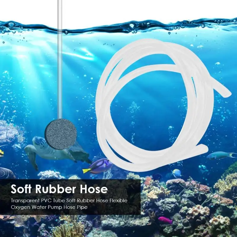Прозрачная трубка ПВХ мягкий резиновый шланг гибкий кислородный для водяного