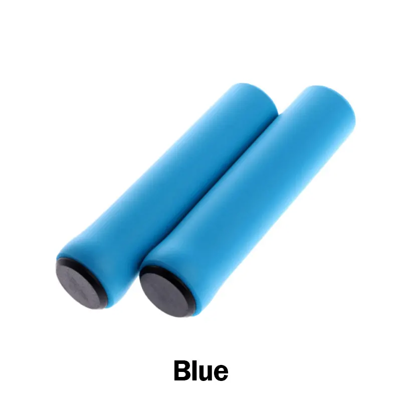 Blue Удобный руль велосипеда мотоцикл руль крышка MTB мотоцикл скольжения на пену силиконовый велосипед дорожный велосипед мягкий простой захват - Цвет: Blue