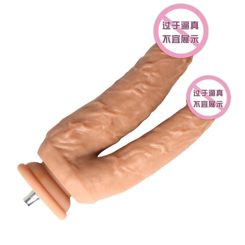 Huge Vac-u-lock Attachments Double Head Dildo for Women Sex Machine Premium PVC Penis for Screw Love Machine Masturbator Toys