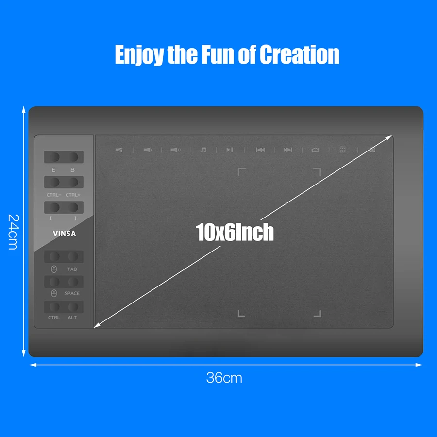 

Professional Graphics Drawing Tablet Digital Electronics Handwriting Tablet Pad For Drawing Android iPhone iPad Drawing Board