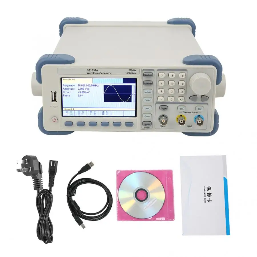 Высокомощный цифровой генератор сигналов произвольной формы GA1651A с вилкой