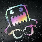 Three Ratels FTZ-155 #15x15,7 см для Домо-Куна, японская Дрифт, забавная Автомобильная наклейка, виниловые наклейки, ПВХ, водонепроницаемые