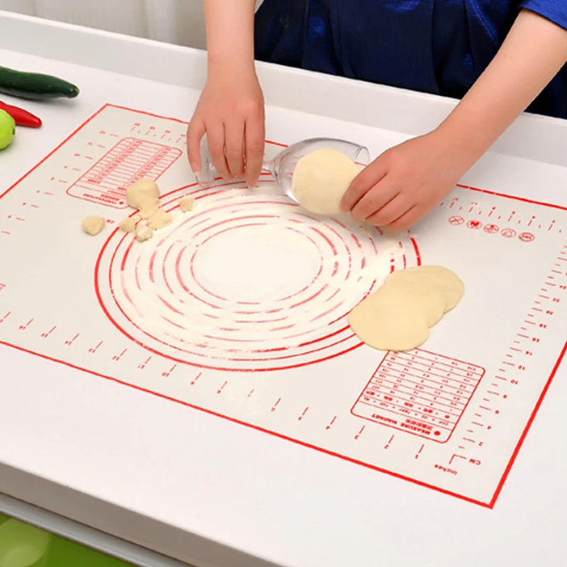Еда класс силикагель подкладка для замешивания теста и большой нескользящие
