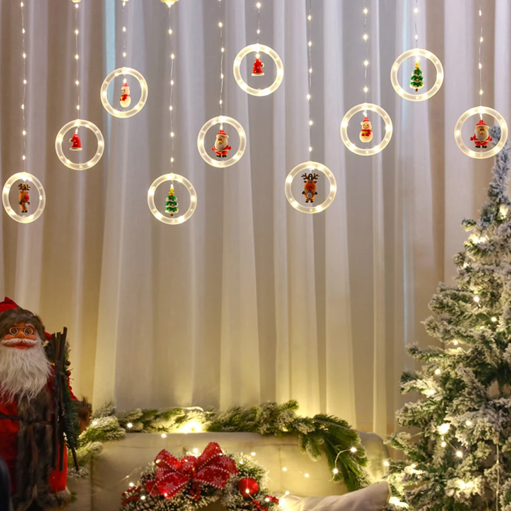 

LED Holiday Light Christmas Decoration Lamp Room Decor Garland New Year Decor String Lights Santa Decoration Accessories