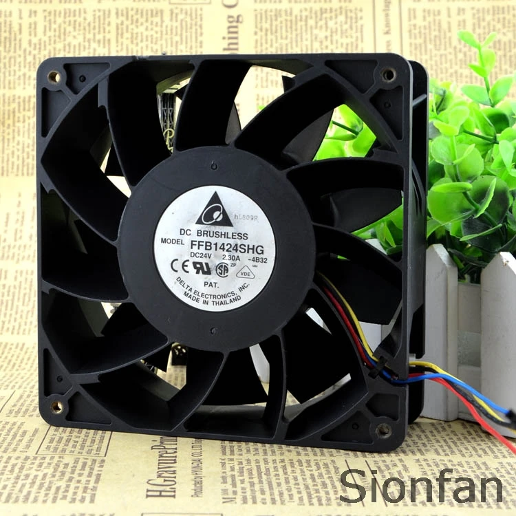 Для Delta 14 см 24V 2.30A FFB1424SHG высокое качество 4 провод PWM контроллер температуры