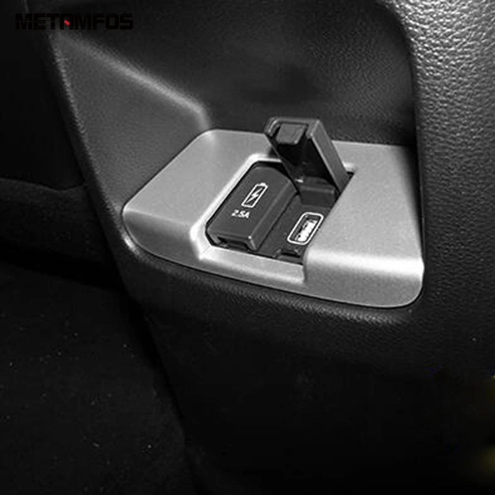 Для Honda CR V CRV 2017 2018 2019 задняя прикуриватель USB порт крышка отделка рамка углеродное