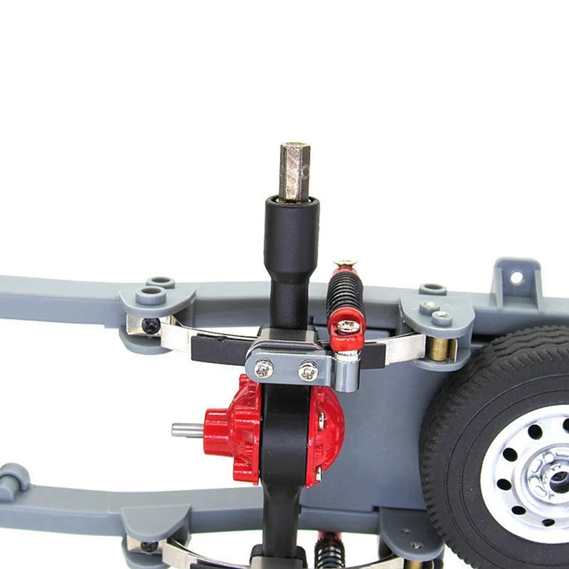 

For WPL D12 RC Car Metal Rear Shock Absorber Damper with Mount Fixed Seat Upgrades Parts Accessories