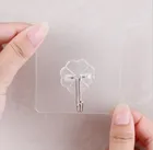 1 шт. настенная крючок для бесшовного крепления без гвоздей прозрачная прочная самоклеящаяся дверь настенные вешалки полотенце Швабра Держатель для сумки крючок