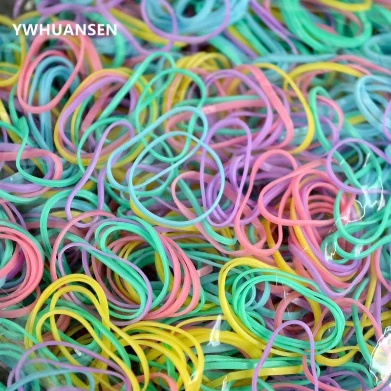 

YWHUANSEN About 1000pcs/bag (small package) New Child Baby TPU Hair Holders Rubber Band Elastics Girl's Tie Gum Hair Accessories