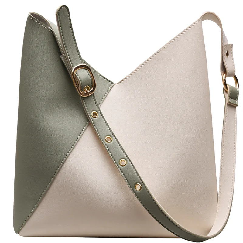 

Women's Fashion Handbag Solid Color and Simple Shoulder/Crossbody Bag Color Block Mass Ladies Bags