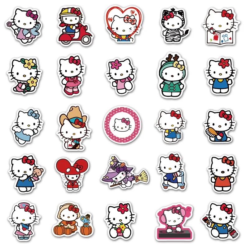 50 шт. SANRIO Hello Kitty наклейки для художественного оформления ногтей ручная работа