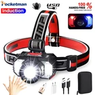 Налобный фонарь с ИК-датчиком и встроенным аккумулятором