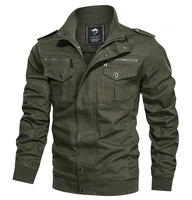 large size 5xl mens jacket spring autumn military cotton windbreaker pilot coat mens bomber flight cargo jacket male clothes