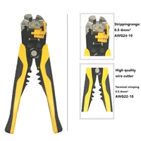 automatic wire stripper d1 pliers 0 5 6mm2 awg22 10 terminal crimping kit multifunctional cable cutter stripping tools
