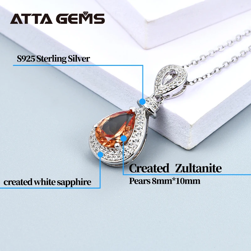 Zultanite серебряные подвески для Для женщин специальные диаспоры Fine Jewelry Для женщин Свадебная вечеринка S925 кулон Одежда высшего качества ювелирные изделия