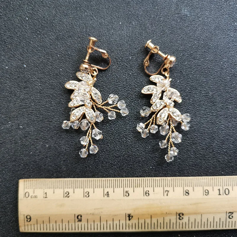 SLBRIDAL Стразы ручной работы с кристаллами жемчугом цветами свадебные