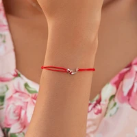 hot sale real 925 sterling silver red rope bracelet classic lucky bangle fit beads charms bracelets diy jewelry making