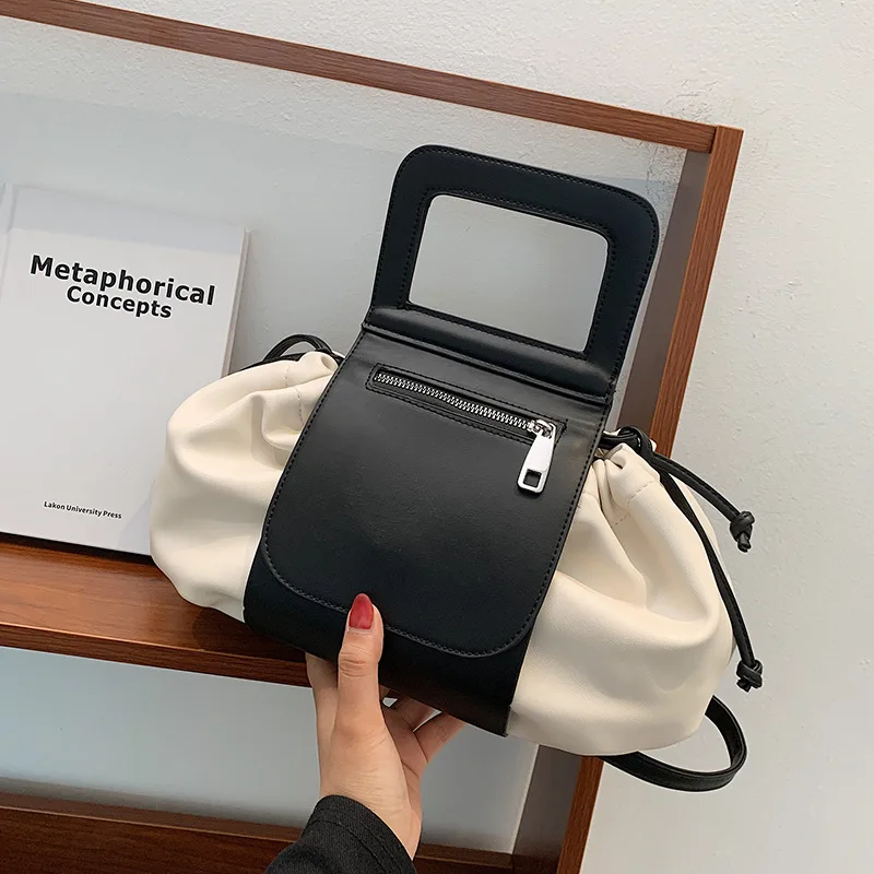

Ins Designer Leather Cloud Bags Soft Wrinkled Dumpling Tote Shoulder Bag 2022 New Messenger Luxury Handbags Women Clutch Pouch