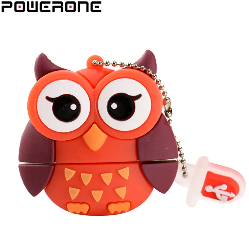 POWERONE Лидер продаж! Милый мини мультфильм Пингвин ручка Сова привод usb флэш