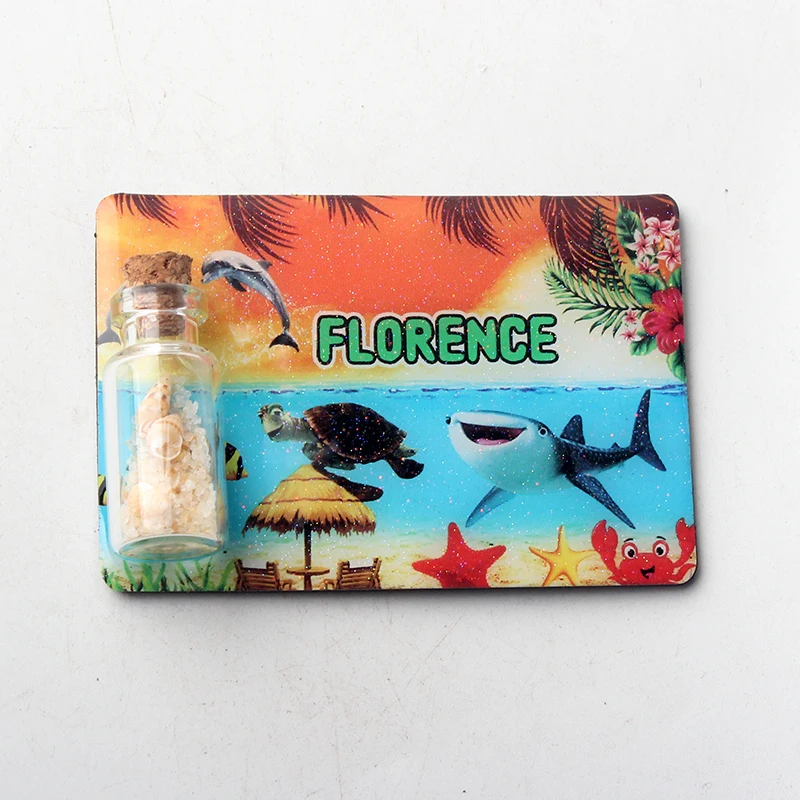 1 шт. магнит на холодильник из эпоксидной смолы с плавающей бутылкой