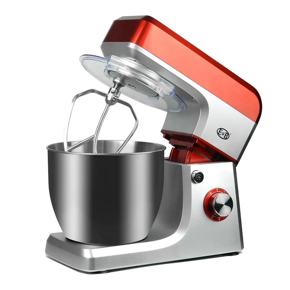 Электрический кухонный миксер 1200 Вт 7л ручной с чашей для смешивания теста