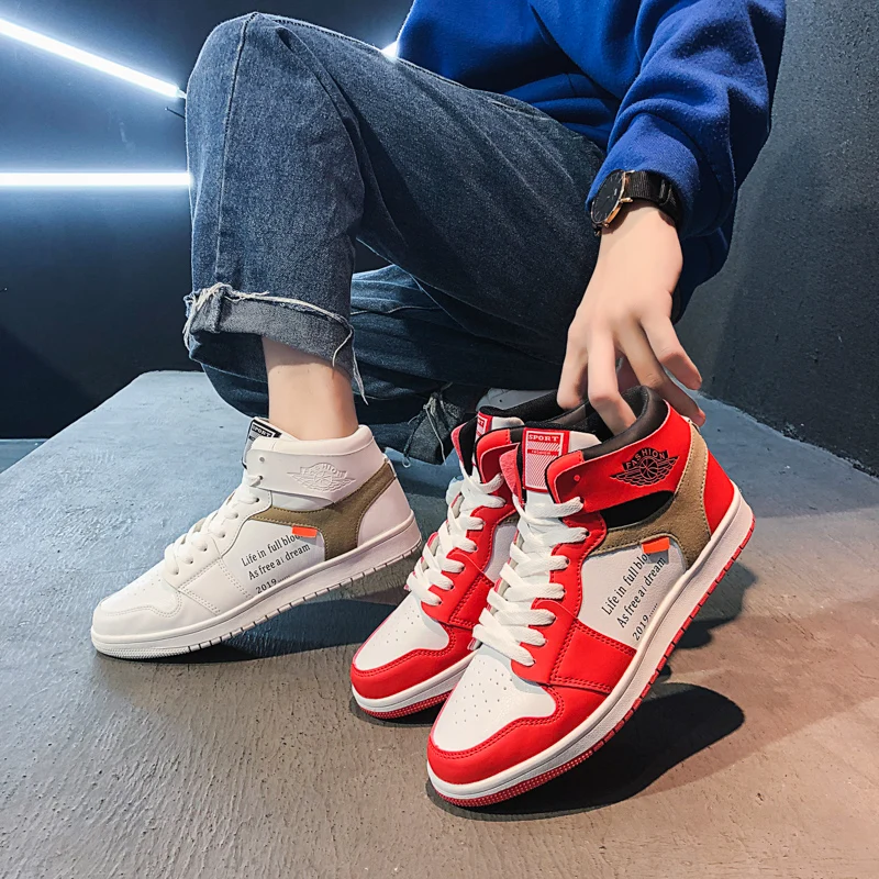 Official Men Casual Shoes Sport JD 1 Chicago AJ Sneakers Trainers Off Color White Ankle Boots Max Size US 12 Man | Обувь