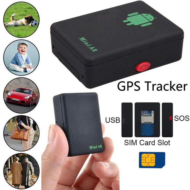 Персональный глобальный мини-локатор A8 в реальном времени для автомобиля