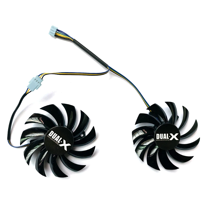 

2PCS 75MM FD7010H12S DC 12V 4PIN GTX 750Ti RX 560 GPU Graphics Card Fan For ASUS GTX750Ti-OC-2GD5 Video Cards Cooling Fans