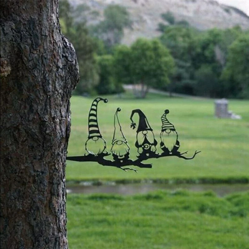 

Bird Art Outdoor Garden Statues Backyard Lawn Stakes Metal Yard Decor Gift Garden Statues Decoration Ornament