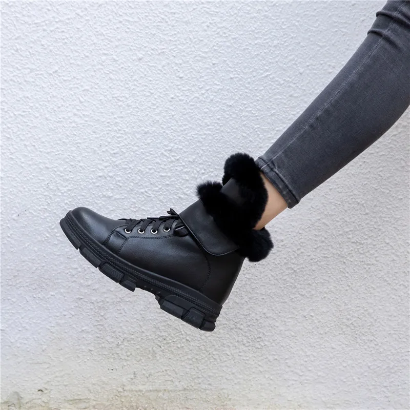 MORAZORA/2020 г. Большие размеры 34-43 теплые зимние ботинки модная зимняя женская обувь