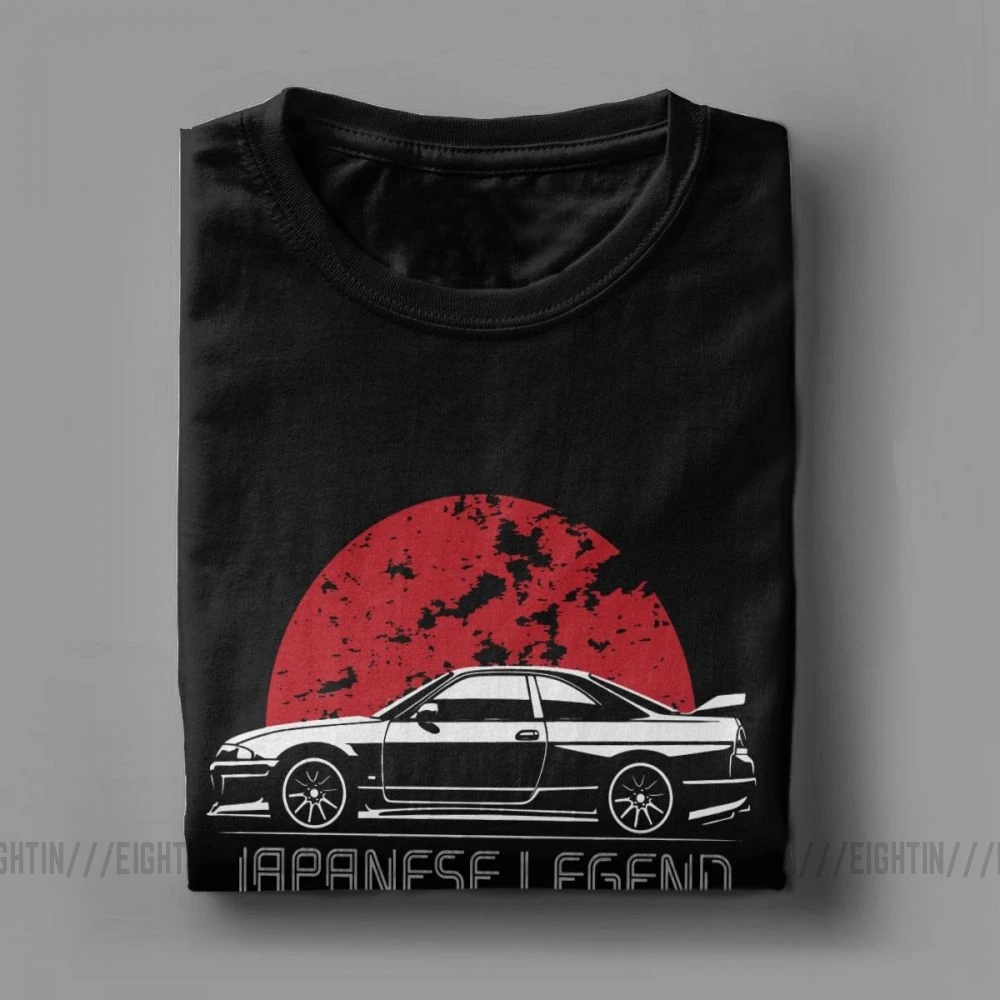 Skyline GTR футболка R33 японские автомобили спортивный автомобиль двигатель модные