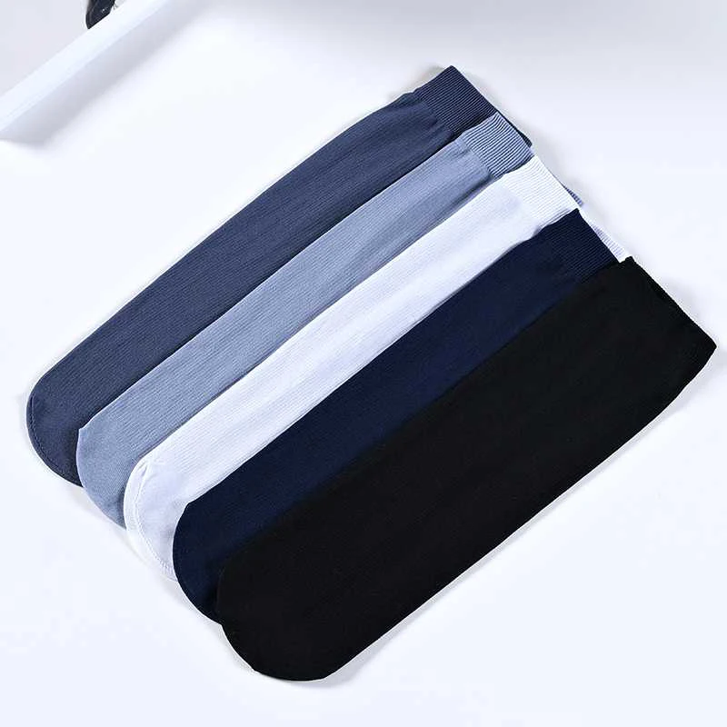 Летние женские тонкие шелковые мужские короткие носки в полоску из бамбукового