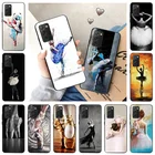 Мягкий черный чехол для телефона Samsung M51, M21, M42, M62, M31, M12, M30s, M11, M10S, M02, A01, A02S, A03S, A10E, A7, A8, элегантный чехол для балерины