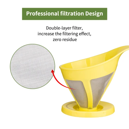 

Coffee Dripper Filter Baskets Reusable Cup Style Brewer Tool Handmade Coffee & Tea Maker Americano Coffee Handmade