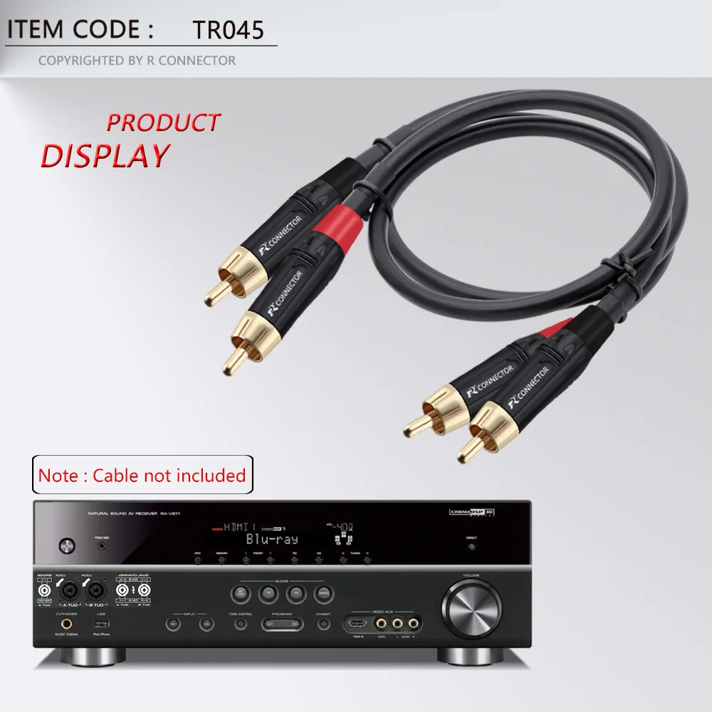 Разъем RCA позолоченный 100 шт./лот штекер проводной разъем профессиональный