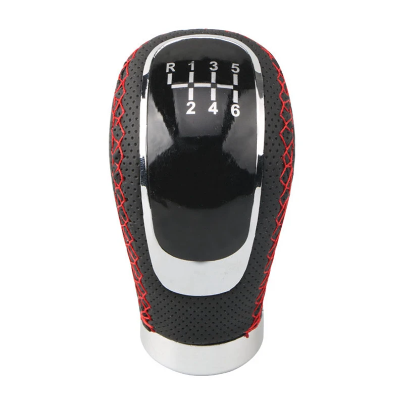 5 6 Speed PU Leather Gearshift Universal Replacement Manual Car Gear Stick Shift Knob Set | Автомобили и мотоциклы
