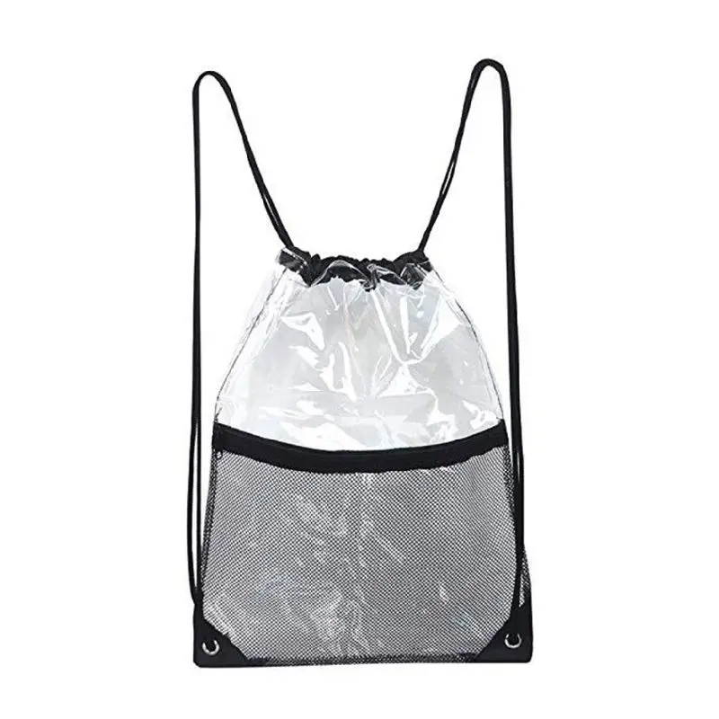 "Новый прозрачный рюкзак на шнурке, школьный тоут, спортивная сумка"