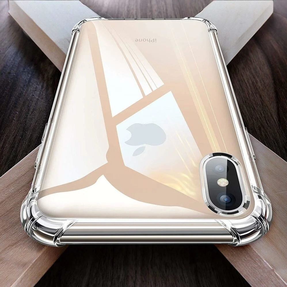 

Coque Antichoc Silicone For iPhone XR XS Max SE 8 7 6 Plus 12 Pro 11 SE TPU renforcé