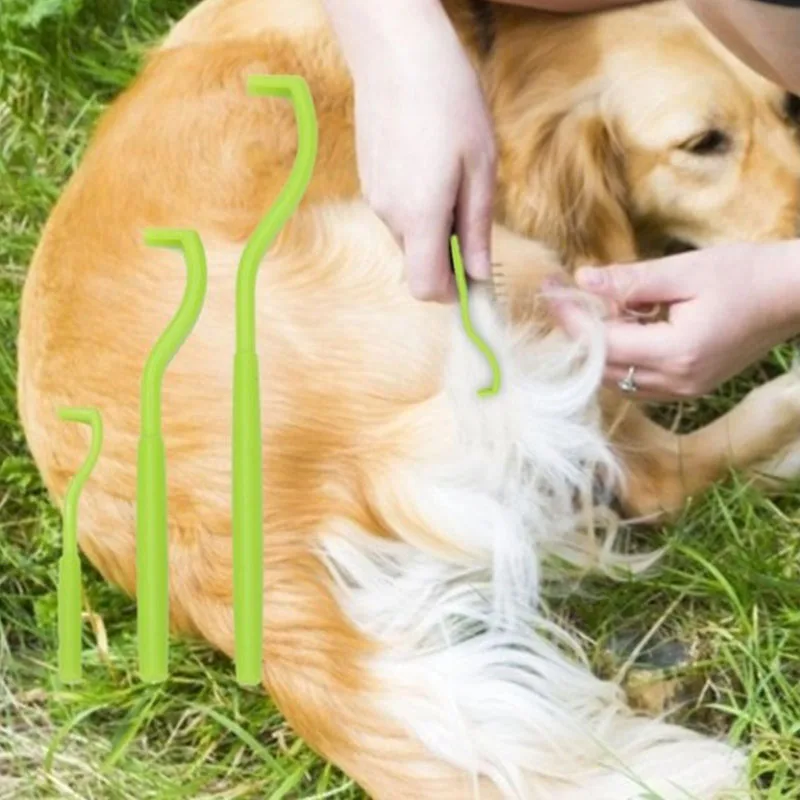 Прямая поставка 2/3 шт. удалитель питомцев блох крючок вшей пластиковая