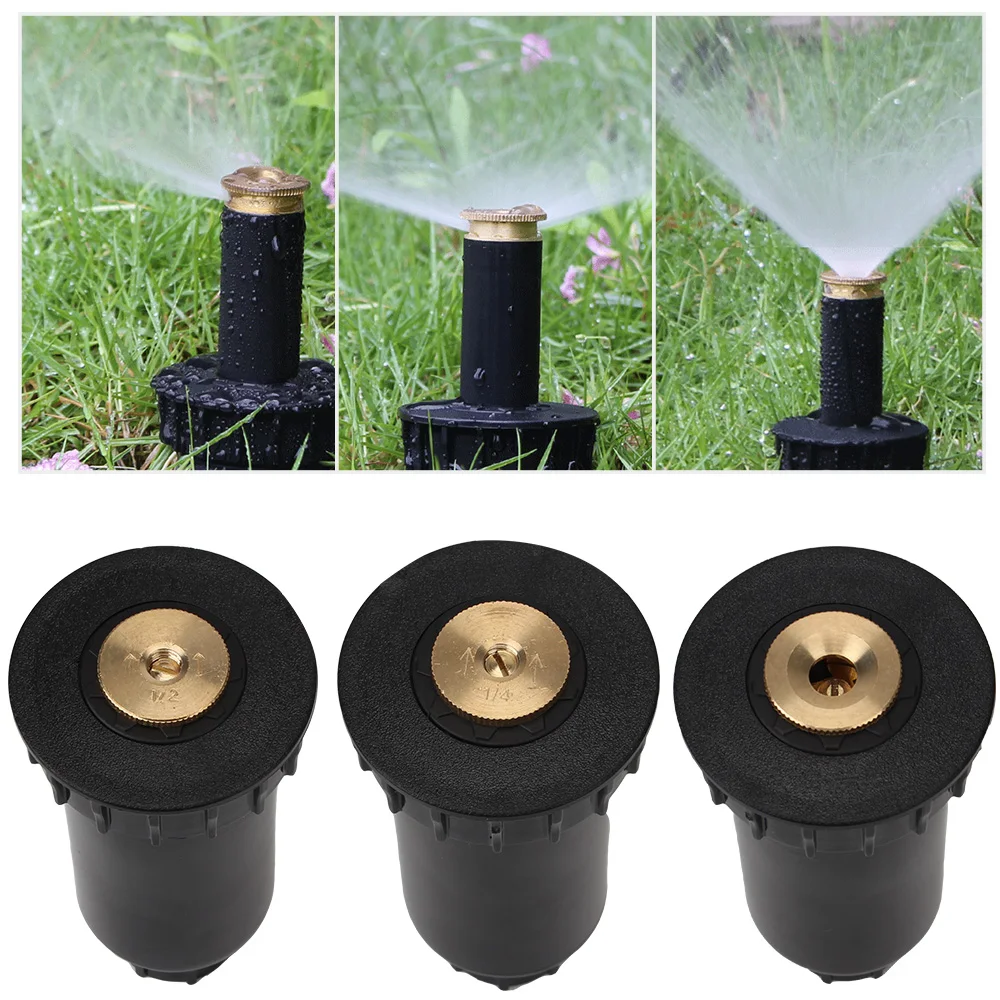 

Pop up Sprinklers 1/2" Female Thread 90/180/360 Degree Lawn Watering Sprinkler Head Automatic Garden Spray Nozzle