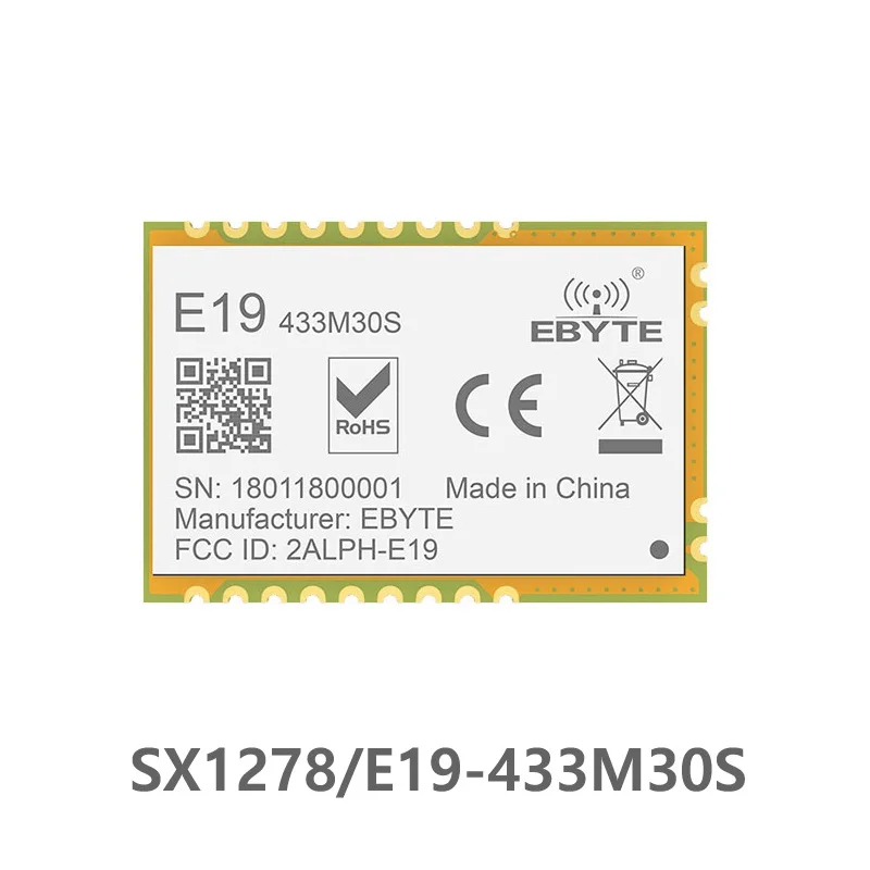 E19 433M30S Lora большой диапазон SPI SX1278 433 МГц 1 Вт печать антенна отверстия IoT uhf