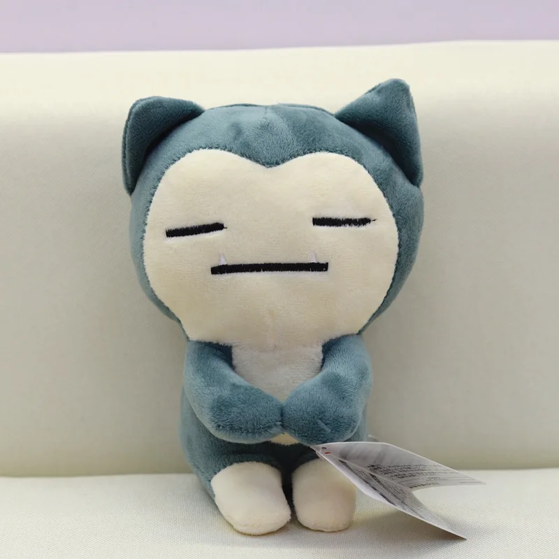 

8inch New Meowth Snorlax Stuffed Soft Anime Cute Good Quality Birthday Festival Kid Doll Plush Toy