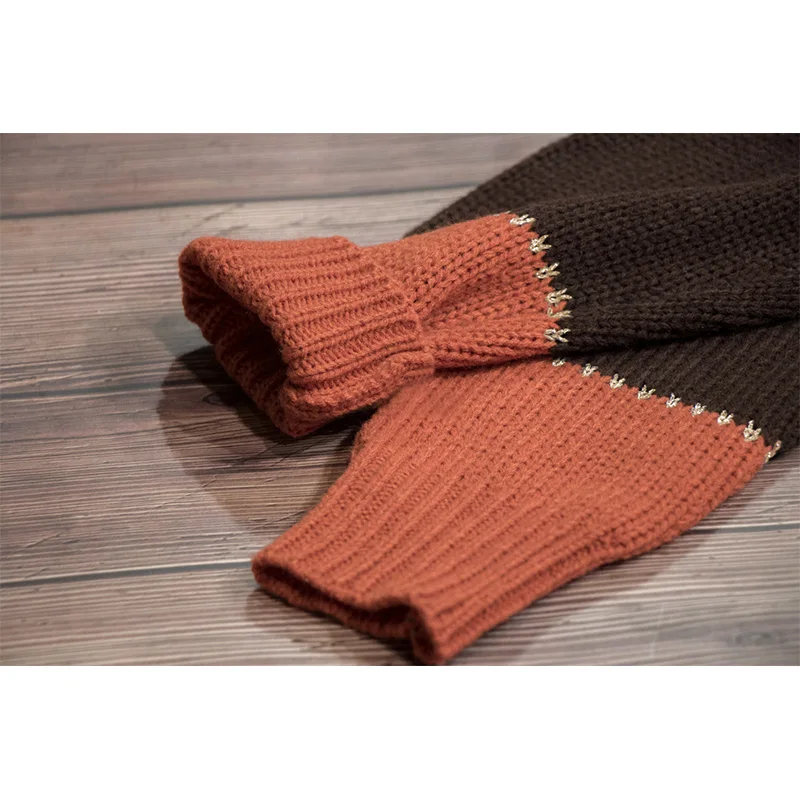 Taniafa Женский пуловер с круглым вырезом свитер зимний теплый Модный вязаный