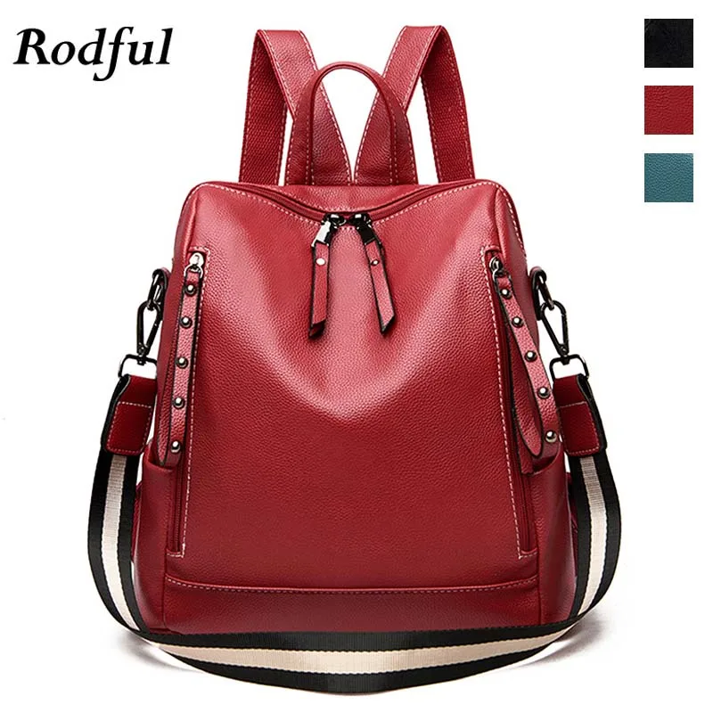 Большой A4 женский кожаный рюкзак школьная сумка для книг женщин подростков 2020
