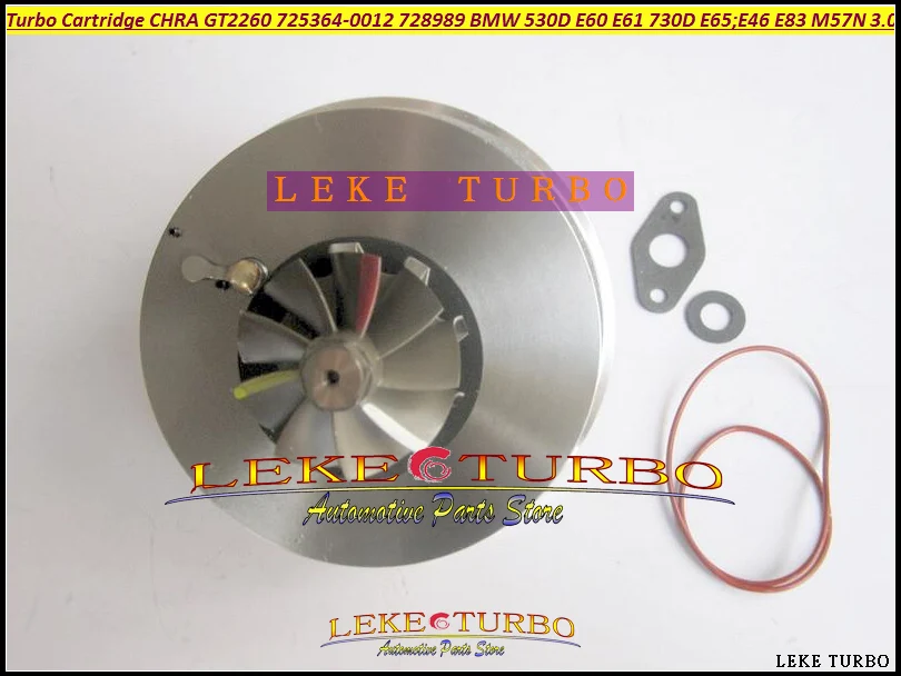 Турбокартридж chra турбокомпрессор GT2260V 725364 725364-5018S 728989 11657789083 7789083 7789081 для BMW 530D E60 E61