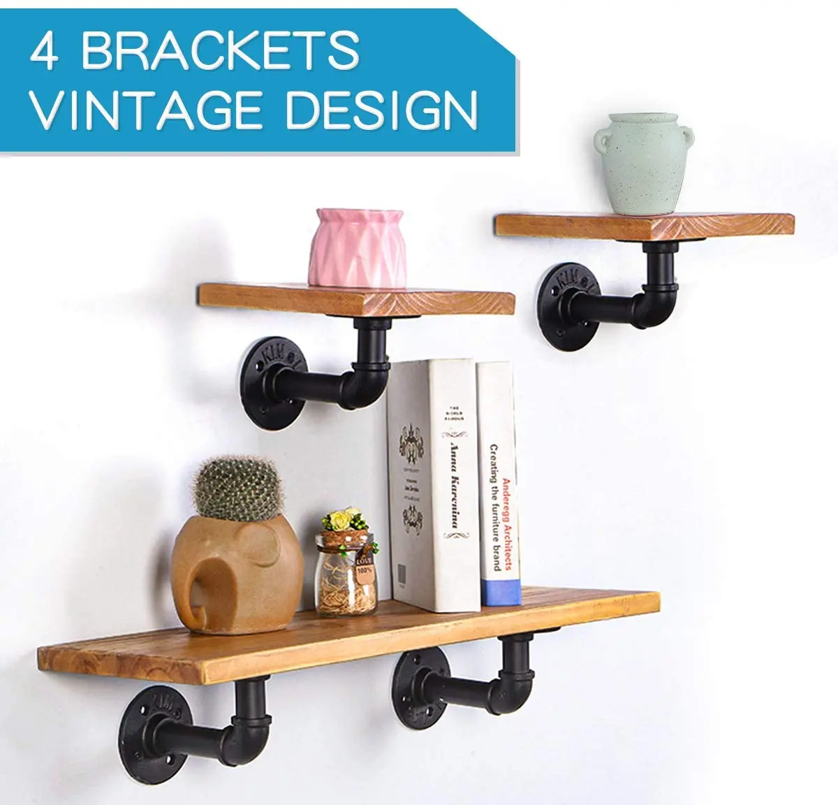 4 шт. 8 х15 см железный кронштейн для полки труб | Обустройство дома