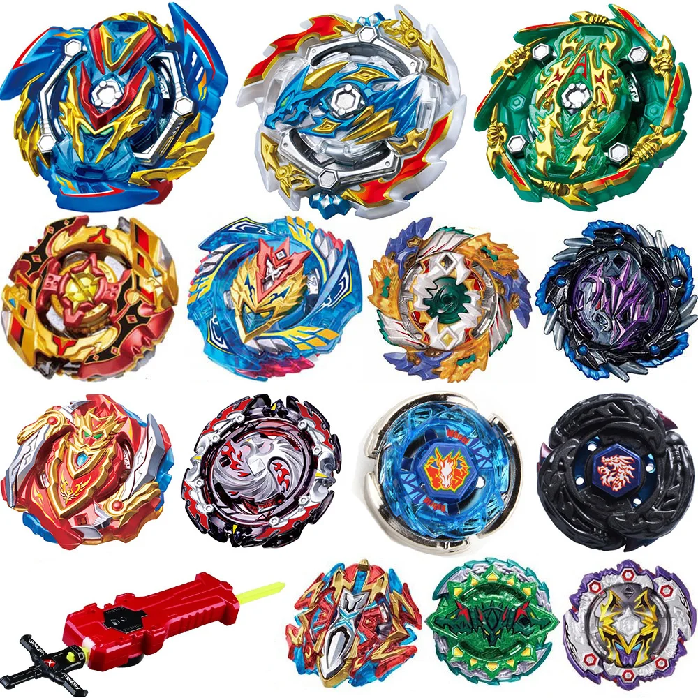 Волчок Beyblade GT Burst лаунчер и B-142 B-143 бейблэйд фафнир Феникс блейд 87456 | Игрушки хобби
